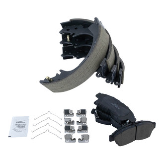 TRQ® - Ceramic Front and Rear Disc Brake Pads