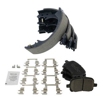 TRQ® - Ceramic Front and Rear Disc Brake Pads