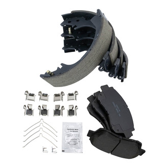 TRQ® - Ceramic Front and Rear Disc Brake Pads