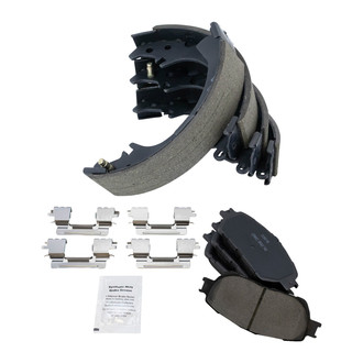 TRQ® - Ceramic Front and Rear Disc Brake Pads