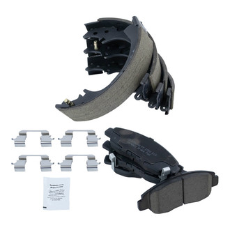 TRQ® - Ceramic Front and Rear Disc Brake Pads