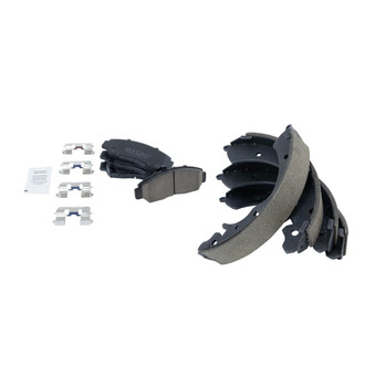 TRQ® - Ceramic Front and Rear Disc Brake Pads