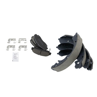TRQ® - Ceramic Front and Rear Disc Brake Pads