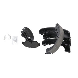 TRQ® - Semi-Metallic Front and Rear Disc Brake Pads