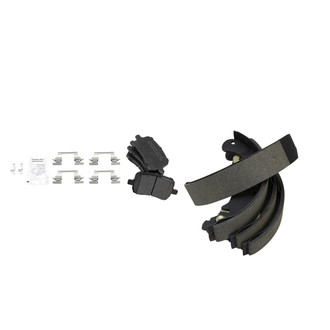 TRQ® - Semi-Metallic Front and Rear Disc Brake Pads
