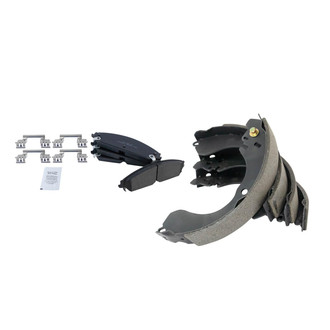 TRQ® - Ceramic Front and Rear Disc Brake Pads