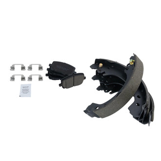 TRQ® - Ceramic Front and Rear Disc Brake Pads