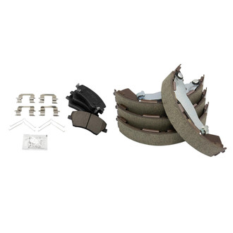 TRQ® - Ceramic Front and Rear Disc Brake Pads