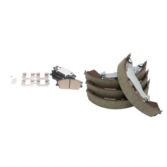 TRQ® - Ceramic Front and Rear Disc Brake Pads