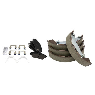 TRQ® - Ceramic Front and Rear Disc Brake Pads