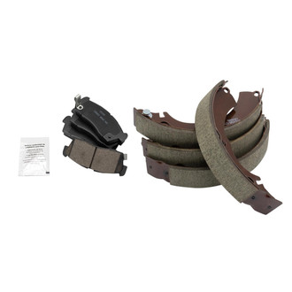 TRQ® - Ceramic Front and Rear Disc Brake Pads