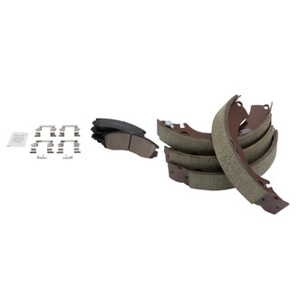 TRQ® - Ceramic Front and Rear Disc Brake Pads
