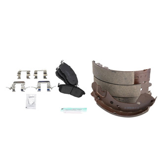 TRQ® - Ceramic Front and Rear Disc Brake Pads