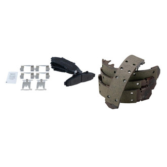TRQ® - Semi-Metallic Front and Rear Disc Brake Pads