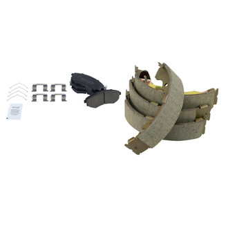 TRQ® - Ceramic Front and Rear Disc Brake Pads