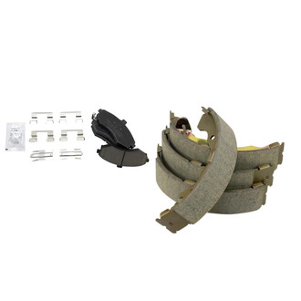 TRQ® - Ceramic Front and Rear Disc Brake Pads