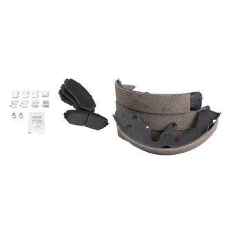 TRQ® - Ceramic Front and Rear Disc Brake Pads