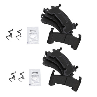 TRQ® - Semi-Metallic Front and Rear Disc Brake Pads