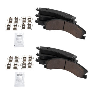 TRQ® - Ceramic Front and Rear Disc Brake Pads