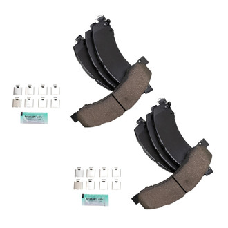 TRQ® - Ceramic Front and Rear Disc Brake Pads