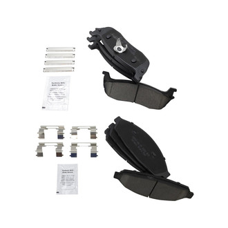 TRQ® - Ceramic Front and Rear Disc Brake Pads
