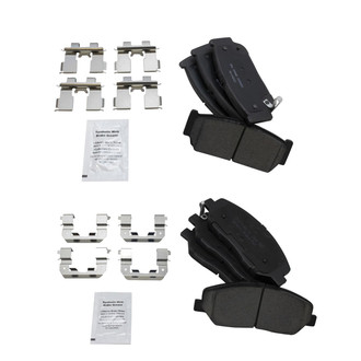 TRQ® - Ceramic Front and Rear Disc Brake Pads