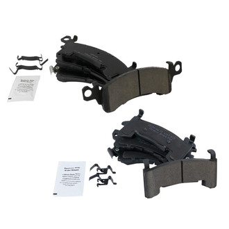 TRQ® - Ceramic Front and Rear Disc Brake Pads