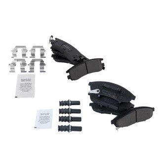 TRQ® - Ceramic Front and Rear Disc Brake Pads