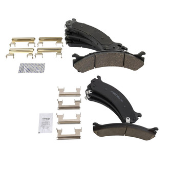 TRQ® - Ceramic Front and Rear Disc Brake Pads