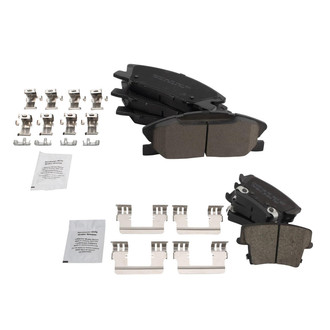 TRQ® - Ceramic Front and Rear Disc Brake Pads