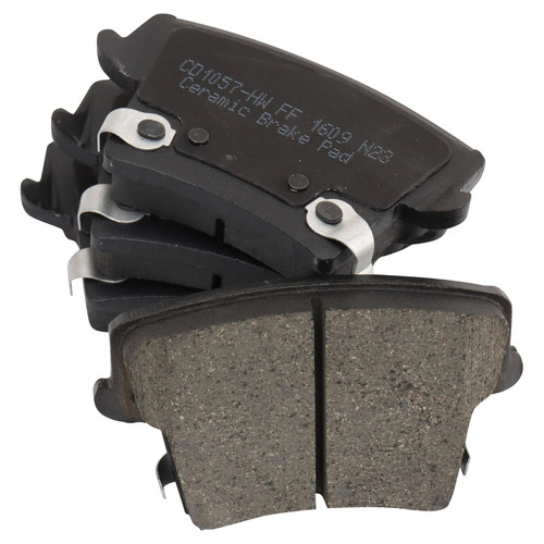 TRQ® BFA81867 - Ceramic Front and Rear Disc Brake Pads