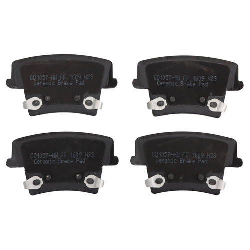 TRQ® BFA81867 - Ceramic Front and Rear Disc Brake Pads