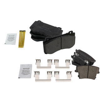 TRQ® - Ceramic Front and Rear Disc Brake Pads