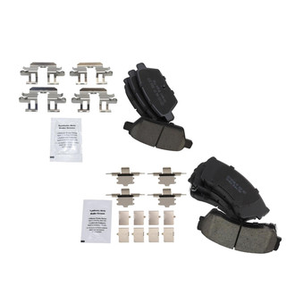 TRQ® - Ceramic Front and Rear Disc Brake Pads