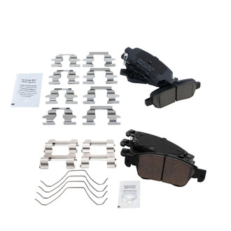 TRQ® - Ceramic Front and Rear Disc Brake Pads