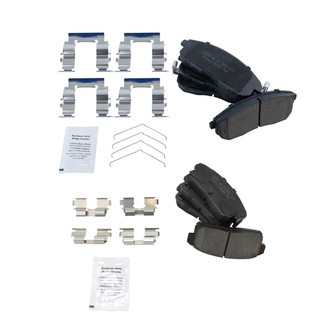 TRQ® - Ceramic Front and Rear Disc Brake Pads