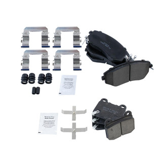 TRQ® - Ceramic Front and Rear Disc Brake Pads
