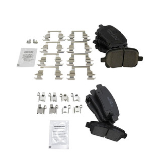 TRQ® - Ceramic Front and Rear Disc Brake Pads