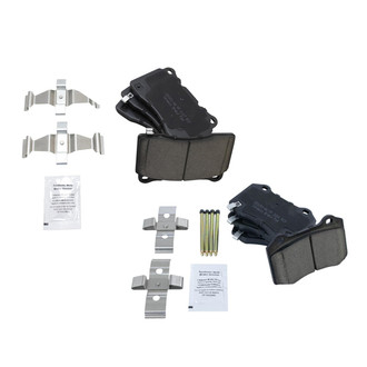 TRQ® - Ceramic Front and Rear Disc Brake Pads