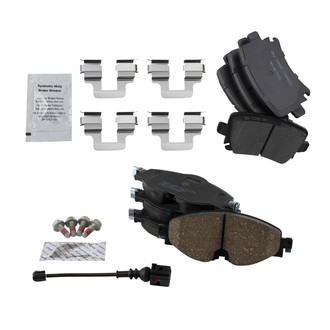 TRQ® - Ceramic Front and Rear Disc Brake Pads