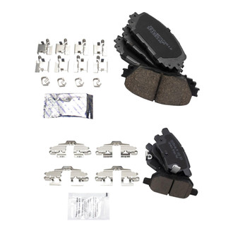TRQ® - Ceramic Front and Rear Disc Brake Pads