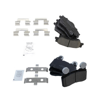 TRQ® - Ceramic Front and Rear Disc Brake Pads