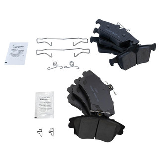 TRQ® - Ceramic Front and Rear Disc Brake Pads