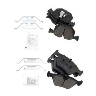 TRQ® - Ceramic Front and Rear Disc Brake Pads