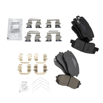 TRQ® - Ceramic Front and Rear Disc Brake Pads