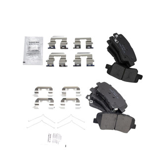 TRQ® - Ceramic Front and Rear Disc Brake Pads