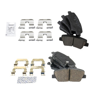 TRQ® - Ceramic Front and Rear Disc Brake Pads