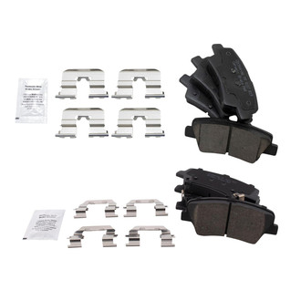 TRQ® - Ceramic Front and Rear Disc Brake Pads