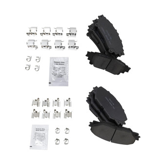 TRQ® - Ceramic Front and Rear Disc Brake Pads