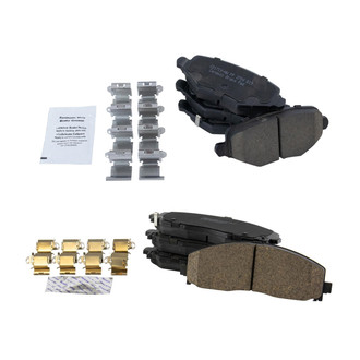 TRQ® - Ceramic Front and Rear Disc Brake Pads